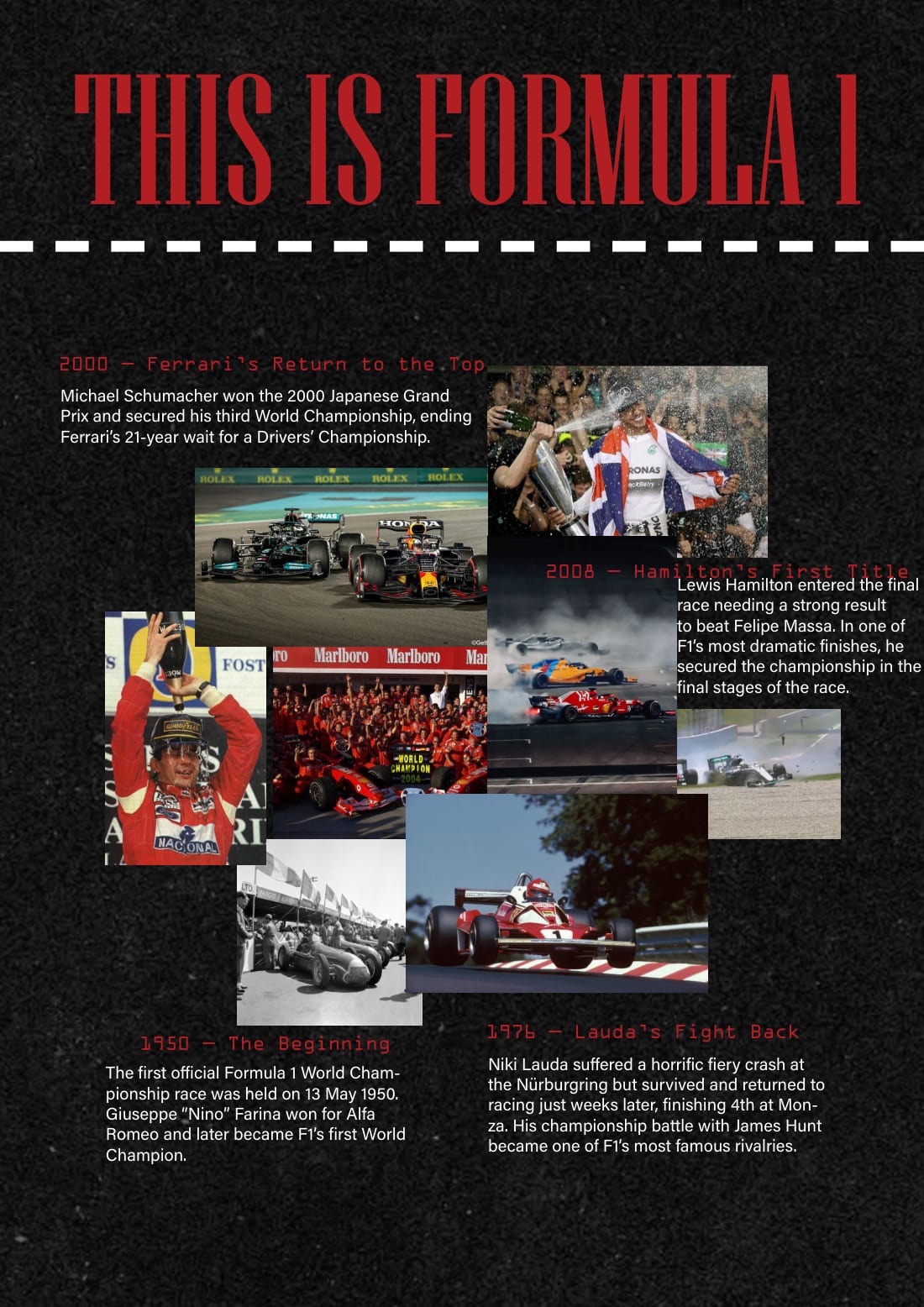 Pole Position magazine, this is formula 1 page