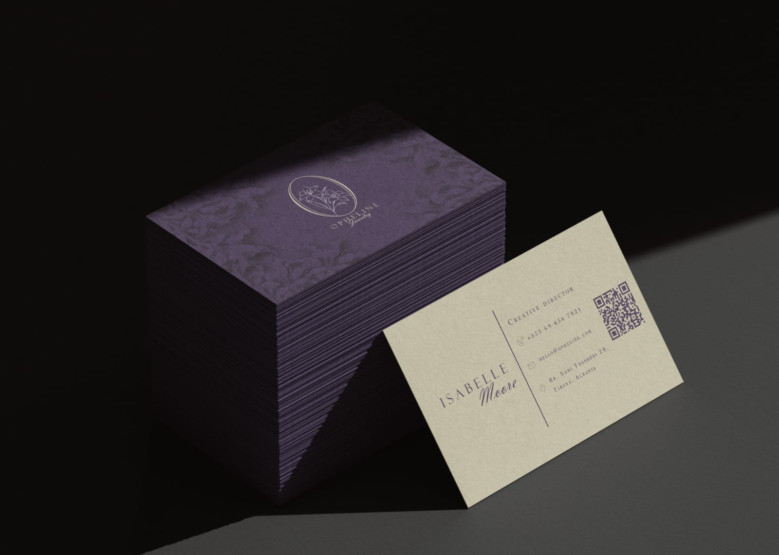 Opheline business cards